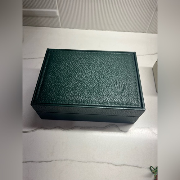 Rolex Green Leather Accessories Set - Picture 8 of 9